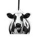 WIRESTER Acrylic Ready to Hang Ornament Double-Sided Prints Hanging Ornaments for Christmas Tree Holidays Party Home Office Xmas Tree Decoration Gift - Animal Black Spot Cow