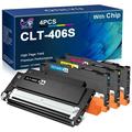 ONLYU Compatible Toner Cartridge Replacement for Samsung CLT-406S CLT-K406S CLT-C406S CLT-M406S CLT-Y406S for Samsung Xpress C460FW C460W C410W CLX-3305 (1Black 1Cyan 1Magenta 1Yellow-4pack)