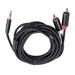 to 3.5mm Auxiliary Cable Plug to 2 for Home Theater Loudspeaker Headphone Phono Audio Cable 3.5mm Audio Cable 3M