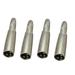 4Pieces 3 Pin XLR Male Plug to 6.35mm 1/4 Inch 3 Pole Female Stereo Jack Plug Audio Adapter Connector for KTV Microphone music industry microphones DJ s