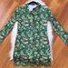 Zara Dresses | Nwot Zara Mod Floral Polo Collar Mini Dress | Color: Black/Green | Size: S