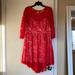 Free People Dresses | Free People Red Lace Dress | Color: Red | Size: 12