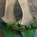 Kate Spade Shoes | Kate Spade New York Floral Embellished Mules Size 8 | Color: Green | Size: 8