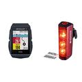 SIGMA SPORT ROX 11.1 EVO Black | Fahrradcomputer kabellos GPS & Navigation inkl. GPS Halterung & Blaze | LED Fahrradlicht | StVZO zugelassenes, akkubetriebenes Rücklicht mit Bremslicht