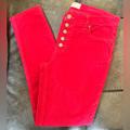 Free People Pants & Jumpsuits | Free People High Rise Corduroy Skinny Pants(Raspberry) | Color: Pink/Red | Size: 27