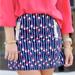 Lilly Pulitzer Skirts | Euc Lilly Pulitzer Sz8 Oh Bouy Print Skirt Nautical Anchors | Color: Blue/Red | Size: 8