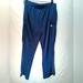 Adidas Pants & Jumpsuits | Adidas Medium Blue Lower Zipper Diagonal 3 Stripe Track Pants In Great Shape | Color: Blue/White | Size: M