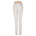 Gap Jeans - Mid/Reg Rise Skinny Leg Denim: Ivory Bottoms - Women's Size 27 - Light Wash