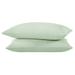 Bare Home Organic 100% Percale Pillowcase 100% cotton in Green | Standard | Wayfair 840105718772