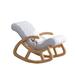 Zoomie Kids Rocking Chair Wood/Solid Wood in Brown | 31.1 H x 21.25 W x 46.45 D in | Wayfair F684F714BF9D46299E1A20581A67EC37