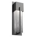 Hammerton Studio Square Glass 16 Inch Tall Outdoor Wall Light - ODB0055-16-SB-FG-G1