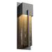 Hammerton Studio Square Glass 16 Inch Tall Outdoor Wall Light - ODB0055-16-SB-FG-G1