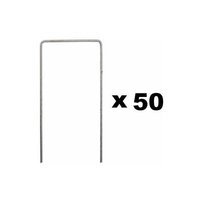 50 Stück Erdanker Verzinkt aus Stahldraht 200mm lang - 70mm breit - Stahldraht Stärke 3mm