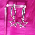 Y2K Star Hoop Boucles d'oreilles pour femmes Punk Aesthetic Egirl Jewelry DIY Cool Boucles