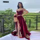 Fivsole – robe de soirée en velours 4 pièces jupe amovible tenue arabe fendue robes de bal avec