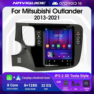 NAVIGUIDE-Autoradio pour Mitsubishi Outlander XL 3 Navigation GPS Lecteur de limitation Android