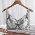 Grand Soutien-Gorge Push Up en Dentelle pour Femme Sous-Vêtements Féminins Transparents Sexy