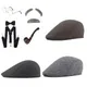 Kit de costumes d'halloween pour grand-père ensemble de chapeaux lunettes sourcils Moustache