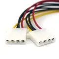 Câble de répartiteur d'alimentation PSU 18cm 1 à 2 voies 4 broches LP4 Molex 1 à 2 adaptateur de