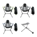 Chaise lunaire Portable légère et pliante siège étendu pour bureau pêche Camping barbecue