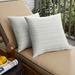 Humble + Haute Outdura Cavo Smoke Indoor/Outdoor Knife Edge Square Pillows (Set of 2)