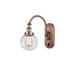 Innovations Lighting Franklin Restoration Beacon - 1 Light 6 Sconce - Arm Swivels Side To Side Clear/Antique Copper