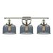 Innovations Lighting Ballston Urban Bell - 3 Light 28 Bath Vanity Light Polished Nickel Finish/Plated Smoke