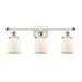 Innovations Lighting Ballston Urban Bell - 3 Light 26 Bath Vanity Light Matte White/White and Polished Chrome Finish