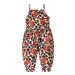 Sentuca Toddler Girls Kids Cute Jumpsuit One Piece Funny Printed Playsuit Strap Romper Summer Outfits Clothes