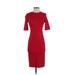 Philosophy Republic Clothing Casual Dress - Bodycon: Red Solid Dresses - Women's Size X-Small