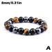 Obsidian Tiger Eye Hematite Bracelet Triple-Protection Bangle Men/Women Jewelry L0P9
