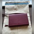 Tory Burch Bags | Authentic Tory Burch Thea Wallet Crossbody And Dust Bag | Color: Red | Size: 8” W X 5” H