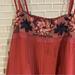 American Eagle Outfitters Tops | Euc American Eagle Outfitters Boho Embroidered Tank Dress / Tunic | Color: Blue/Red | Size: Xs