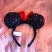 Disney Accessories | Cute Red & Black Minnie Mouse Ears From Disney | Color: Black/Red | Size: Osg