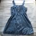 J. Crew Dresses | J Crew Button Down Dress, Blue Cotton With Denim Look, Size 10 | Color: Blue | Size: 10