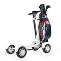 LUTUME Wheel Golf Push Cart Easy Folded Four Wheels Electric Golf Buggy 4 Wheel Cart Scooter 10 Inch 1000w Golf Carts With Replaceable battery Roller Golf Bag Holder (Color : Add a Battry)