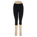 Active Pants - High Rise Skinny Leg Cropped: Black Activewear - Women's Size Medium