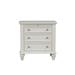 Canora Grey Lonnard Sandy Beach 3-Drawer Nightstand Black Wood in White | 30.5 H x 29 W x 16.5 D in | Wayfair 2AB81A77834A4A7FB1E2C6F5D1B936C8