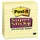Post-it Notes Super Sticky Canary Yellow Note Pads, 4 in. x 4 in., 90 Sheets, 6 pk.