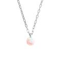 Women's Opia Sun Opal Chain Pendant - Silver Ora Pearls