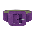 Women's Pink / Purple Suede Square Buckle Belt - Purple Small Beltbe