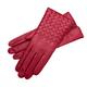 Trani - Women's Woven Leather Gloves In Red 6.5" 1861 Glove Manufactory