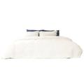 White Single Bamboo Duvet Cover With Pillow Slip In Cream Uk Single Pasithea Sleep