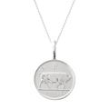 Women's Irish Shilling Coin Necklace In Silver Katie Mullally