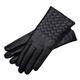 Trani - Women's Woven Leather Gloves In Black 6.5" 1861 Glove Manufactory