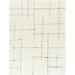 Gray 87 x 32 x 0.55 in Area Rug - Orren Ellis Ashmin Machine Woven Polyester Area Rug in Cream/Metal | 87 H x 32 W x 0.55 D in | Wayfair