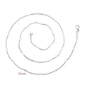 MxGxFam – collier rond en chaîne serpent pour hommes et femmes 50 cm x 2mm plaqué or pendentif