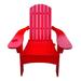 Outdoor /Indoor Wood Adirondack Chair Red