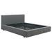 Coaster Furniture Gregory Graphite Upholstered Platform Bed