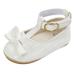 12-18 Months Baby Girls Shoes Infant Mary Jane Flats Princess Wedding Dress Baby Sneaker Shoes Toddler Shoes Baby Girls Cute Fashion Soft Bottom Sandals White